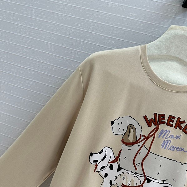 ウィークエンド マックスマーラ 偽物 クルーネック長袖Ｔシャツ mao87382